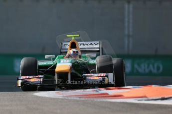 World © Octane Photographic Ltd. 2014 Formula 1 Abu Dhabi Grand Prix, GP2 Practice, Friday 21st November 2014. Pierre Gasly – Caterham Racing. Digital Ref : 1159LB1D3767