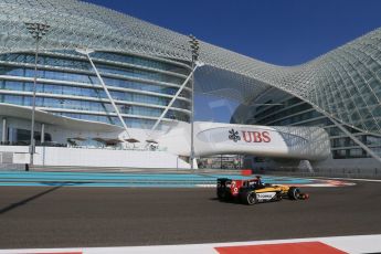 World © Octane Photographic Ltd. Friday 21st November 2014. GP2 Practice – Abu Dhabi GP - Yas Marina Circuit, United Arab Emirates. Jolyon Palmer – DAMS. Digital Ref : 1159LB1D3946