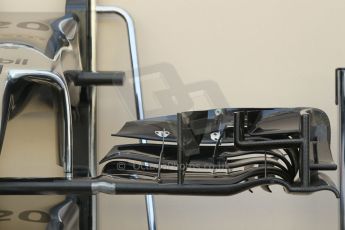 World © Octane Photographic Ltd. Saturday 22nd November 2014. Abu Dhabi Grand Prix - Yas Marina Circuit - Formula 1 Practice 3. McLaren Mercedes MP4/29 tech details. Digital Ref: 1165CB1D7626