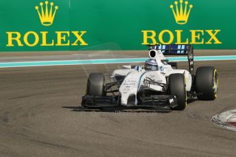 World © Octane Photographic Ltd. Saturday 22nd November 2014. Abu Dhabi Grand Prix - Yas Marina Circuit - Formula 1 Practice 3. Williams Martini Racing FW36 – Valtteri Bottas. Digital Ref: 1165CB1D7867