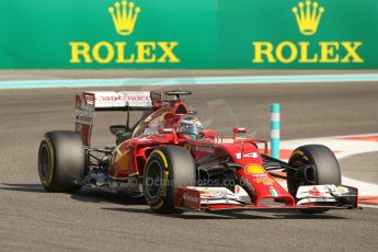World © Octane Photographic Ltd. Saturday 22nd November 2014. Abu Dhabi Grand Prix - Yas Marina Circuit - Formula 1 Practice 3. Scuderia Ferrari F14T - Fernando Alonso. Digital Ref: 1165CB1D7891