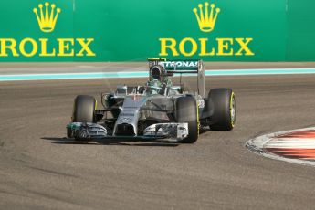 World © Octane Photographic Ltd. Saturday 22nd November 2014. Abu Dhabi Grand Prix - Yas Marina Circuit - Formula 1 Practice 3. Mercedes AMG Petronas F1 W05 - Nico Rosberg. Digital Ref: 1165CB1D7913