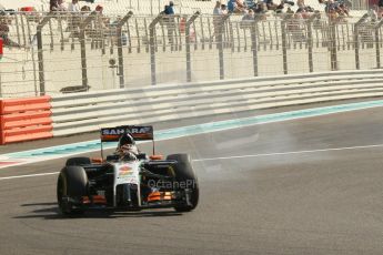 World © Octane Photographic Ltd. Saturday 22nd November 2014. Abu Dhabi Grand Prix - Yas Marina Circuit - Formula 1 Practice 3. Sahara Force India VJM07 – Nico Hulkenburg. Digital Ref : 1165CB1D7961