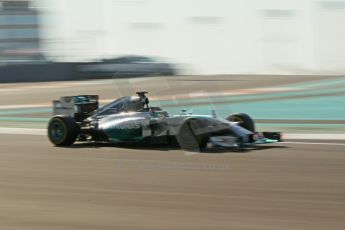 World © Octane Photographic Ltd. Saturday 22nd November 2014. Abu Dhabi Grand Prix - Formula 1 Practice 3. Mercedes AMG Petronas F1 W05 – Lewis Hamilton. Digital Ref: 1165CB1D8006