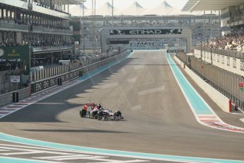 World © Octane Photographic Ltd. Saturday 22nd November 2014. Abu Dhabi Grand Prix - Formula 1 Practice 3. Scuderia Toro Rosso STR 9 – Daniil Kvyat. Digital Ref: 1165CB1D8034
