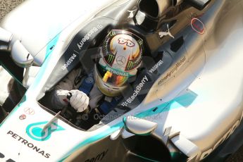 World © Octane Photographic Ltd. Saturday 22nd November 2014. Abu Dhabi Grand Prix - Formula 1 Practice 3. Mercedes AMG Petronas F1 W05 – Lewis Hamilton. Digital Ref: 1165CB1D8072
