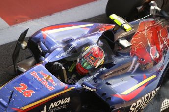 World © Octane Photographic Ltd. Saturday 22nd November 2014. Abu Dhabi Grand Prix - Formula 1 Practice 3. Scuderia Toro Rosso STR 9 – Daniil Kvyat. Digital Ref: 1165CB1D8122
