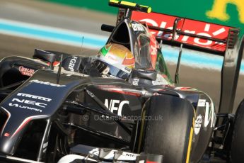 World © Octane Photographic Ltd. Saturday 22nd November 2014. Abu Dhabi Grand Prix - Yas Marina Circuit - Formula 1 Practice 3. Sauber C33 – Esteban Gutierrez. Digital Ref : 1165CB7D8301