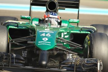 World © Octane Photographic Ltd. Saturday 22nd November 2014. Abu Dhabi Grand Prix - Yas Marina Circuit - Formula 1 Practice 3. Caterham F1 Team CT05 – William Stevens. Digital Ref: 1165CB7D8343
