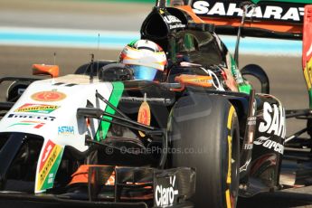 World © Octane Photographic Ltd. Saturday 22nd November 2014. Abu Dhabi Grand Prix - Yas Marina Circuit - Formula 1 Practice 3. Sahara Force India VJM07 – Nico Hulkenburg. Digital Ref : 1165CB7D8351