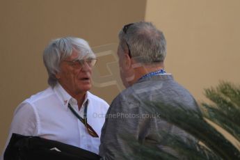World © Octane Photographic Ltd. Saturday 22nd November 2014. Abu Dhabi Grand Prix - Formula 1 Practice 3. Bernie Ecclestone. Digital Ref: 1165CB7D8494
