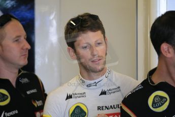 World © Octane Photographic Ltd. Saturday 22nd November 2014. Abu Dhabi Grand Prix - Yas Marina Circuit - Formula 1 Practice 3. Lotus F1 Team E22 – Romain Grosjean. Digital Ref: 1165LB1D0120