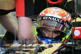 World © Octane Photographic Ltd. Saturday 22nd November 2014. Abu Dhabi Grand Prix - Yas Marina Circuit - Formula 1 Practice 3. Lotus F1 Team E22 – Pastor Maldonado. Digital Ref: 1165LB1D0176