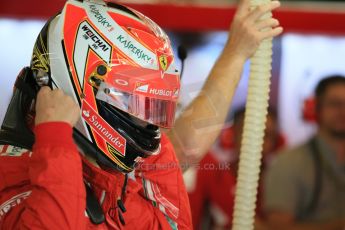 World © Octane Photographic Ltd. Saturday 22nd November 2014. Abu Dhabi Grand Prix - Yas Marina Circuit - Formula 1 Practice 3. Scuderia Ferrari F14T – Kimi Raikkonen. Digital Ref: 1165LB1D0179