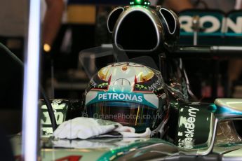 World © Octane Photographic Ltd. Saturday 22nd November 2014. Abu Dhabi Grand Prix - Yas Marina Circuit - Formula 1 Practice 3. Mercedes AMG Petronas F1 W05 – Lewis Hamilton. Digital Ref: 1165LB1D0212