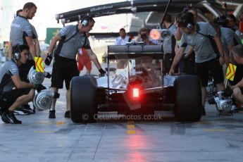 World © Octane Photographic Ltd. Saturday 22nd November 2014. Abu Dhabi Grand Prix - Yas Marina Circuit - Formula 1 Practice 3. Mercedes AMG Petronas F1 W05 - Nico Rosberg. Digital Ref: 1165LB1D0321