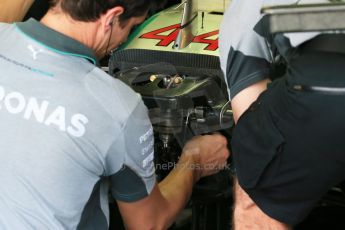 World © Octane Photographic Ltd. Saturday 22nd November 2014. Abu Dhabi Grand Prix - Yas Marina Circuit - Formula 1 Practice 3. Mercedes AMG Petronas F1 W05 – Lewis Hamilton. Digital Ref: 1165LB1D0366