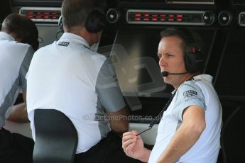 World © Octane Photographic Ltd. Saturday 22nd November 2014. Abu Dhabi Grand Prix - Formula 1 Practice 3. McLaren Mercedes - Sam Michael. Digital Ref: 1165LB1D0576