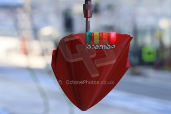 World © Octane Photographic Ltd. Saturday 22nd November 2014. Abu Dhabi Grand Prix - Formula 1 Practice 3. Scuderia Ferrari pit lights. Digital Ref: 1165LB1D0626