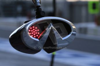 World © Octane Photographic Ltd. Saturday 22nd November 2014. Abu Dhabi Grand Prix - Formula 1 Practice 3. Infiniti Red Bull pit lights. Digital Ref: 1165LB1D0637