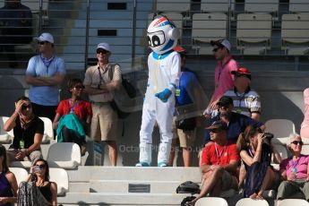 World © Octane Photographic Ltd. Saturday 22nd November 2014. Abu Dhabi Grand Prix - Formula 1 Practice 3. Fans in the grandstand. Digital Ref: 1165LB1D0641
