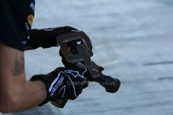 World © Octane Photographic Ltd. Saturday 22nd November 2014. Abu Dhabi Grand Prix - Formula 1 Practice 3. Infiniti Red Bull wheel gun. Digital Ref: 1165LB1D0698