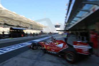 World © Octane Photographic Ltd. Saturday 22nd November 2014. Abu Dhabi Grand Prix - Yas Marina Circuit - Formula 1 Practice 3. Scuderia Ferrari F14T - Fernando Alonso. Digital Ref: 1165LB1D5756