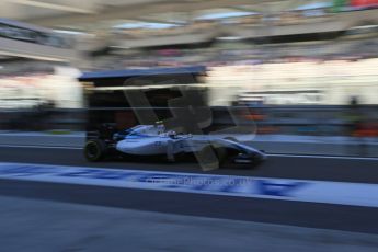 World © Octane Photographic Ltd. Saturday 22nd November 2014. Abu Dhabi Grand Prix - Formula 1 Practice 3. Williams Racing FW36 – Valtteri Bottas. Digital Ref: 1165LB1D5796