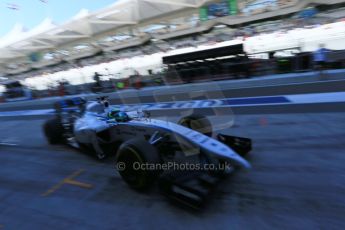 World © Octane Photographic Ltd. Saturday 22nd November 2014. Abu Dhabi Grand Prix - Formula 1 Practice 3. Williams Racing FW36 – Felipe Massa. Digital Ref: 1165LB1D5852
