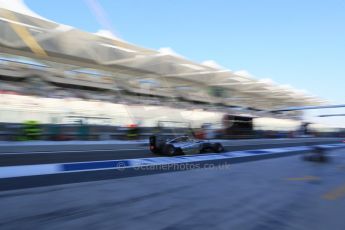 World © Octane Photographic Ltd. Saturday 22nd November 2014. Abu Dhabi Grand Prix - Formula 1 Practice 3. Mercedes AMG Petronas F1 W05 – Lewis Hamilton. Digital Ref: 1165LB1D5925