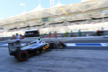 World © Octane Photographic Ltd. Saturday 22nd November 2014. Abu Dhabi Grand Prix - Formula 1 Practice 3. McLaren Mercedes MP4/29 – Kevin Magnussen. Digital Ref: 1165LB1D5942