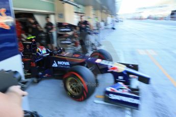 World © Octane Photographic Ltd. Saturday 22nd November 2014. Abu Dhabi Grand Prix - Formula 1 Practice 3. Scuderia Toro Rosso STR 9 – Daniil Kvyat. Digital Ref: 1165LB1D5954