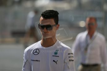 World © Octane Photographic Ltd. Saturday 22nd November 2014. Abu Dhabi Grand Prix - Yas Marina Circuit - Formula 1 Practice 3. Mercedes AMG Petronas F1 - young driver Pascal Wehrlein. Digital Ref: 1165LB1D9856