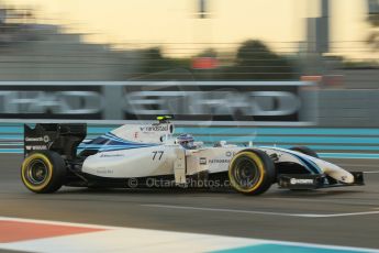 World © Octane Photographic Ltd. 2014 Formula 1 Abu Dhabi Grand Prix, F1 Qualifying, Saturday 22nd November 2014. Williams Racing FW36 – Valtteri Bottas. Digital Ref : 1166CB1D8212