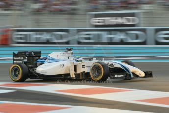 World © Octane Photographic Ltd. 2014 Formula 1 Abu Dhabi Grand Prix, F1 Qualifying, Saturday 22nd November 2014. Williams Racing FW36 – Felipe Massa. Digital Ref : 1166CB1D8218