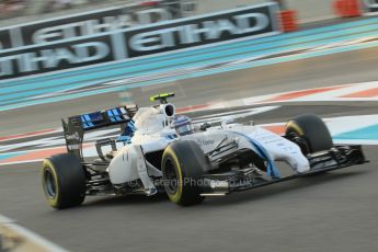World © Octane Photographic Ltd. 2014 Formula 1 Abu Dhabi Grand Prix, F1 Qualifying, Saturday 22nd November 2014. Williams Racing FW36 - Valtteri Bottas. Digital Ref : 1166CB1D8306