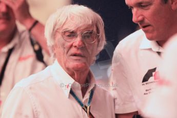 World © Octane Photographic Ltd. 2014 Formula 1 Abu Dhabi Grand Prix, F1 Qualifying, Saturday 22nd November 2014. Bernie Ecclestone. Digital Ref : 1166CB1D9013
