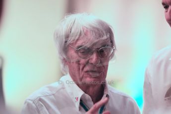 World © Octane Photographic Ltd. 2014 Formula 1 Abu Dhabi Grand Prix, F1 Qualifying, Saturday 22nd November 2014. Bernie Ecclestone. Digital Ref : 1166CB1D9035