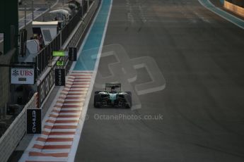 World © Octane Photographic Ltd. Saturday 22nd November 2014. Abu Dhabi Grand Prix - Yas Marina Circuit - Formula 1 Qualifying. Caterham F1 Team CT05 – William Stevens. Digital Ref: 1166LB1D0744