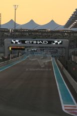 World © Octane Photographic Ltd. Saturday 22nd November 2014. Abu Dhabi Grand Prix - Yas Marina Circuit - Formula 1 Qualifying. Start/ finish straight. Digital Ref: 1166LB1D1173