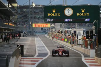 World © Octane Photographic Ltd. Saturday 22nd November 2014. Abu Dhabi Grand Prix - Yas Marina Circuit - Formula 1 Qualifying. Scuderia Ferrari F14T – Kimi Raikkonen. Digital Ref: 1166LB1D1342