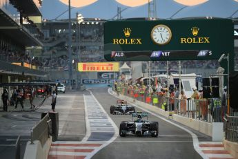 World © Octane Photographic Ltd. Saturday 22nd November 2014. Abu Dhabi Grand Prix - Yas Marina Circuit - Formula 1 Qualifying. Mercedes AMG Petronas F1 W05 - Nico Rosberg. Digital Ref: 1166LB1D1357