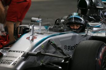 World © Octane Photographic Ltd. 2014 Formula 1 Abu Dhabi Grand Prix, F1 Qualifying, Saturday 22nd November 2014. Mercedes AMG Petronas F1 W05 - Nico Rosberg. Digital Ref : 1166LB1D1504