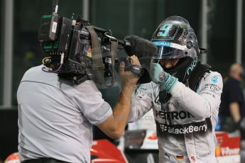 World © Octane Photographic Ltd. 2014 Formula 1 Abu Dhabi Grand Prix, F1 Qualifying, Saturday 22nd November 2014. Mercedes AMG Petronas F1 W05 - Nico Rosberg. Digital Ref : 1166LB1D1511