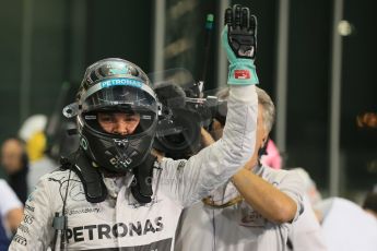World © Octane Photographic Ltd. 2014 Formula 1 Abu Dhabi Grand Prix, F1 Qualifying, Saturday 22nd November 2014. Mercedes AMG Petronas F1 W05 - Nico Rosberg. Digital Ref : 1166LB1D1531