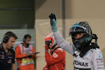 World © Octane Photographic Ltd. 2014 Formula 1 Abu Dhabi Grand Prix, F1 Qualifying, Saturday 22nd November 2014. Mercedes AMG Petronas F1 W05 - Nico Rosberg. Digital Ref : 1166LB1D1547