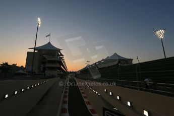 World © Octane Photographic Ltd. Saturday 22nd November 2014. Abu Dhabi Grand Prix - Yas Marina Circuit - Formula 1 Qualifying pit lane. Digital Ref: 1166LB1D6071