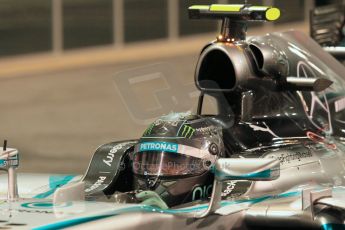 World © Octane Photographic Ltd. 2014 Formula 1 Abu Dhabi Grand Prix, F1 Qualifying, Saturday 22nd November 2014. Mercedes AMG Petronas F1 W05 - Nico Rosberg. Digital Ref : 1166LW1L8399