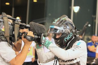 World © Octane Photographic Ltd. 2014 Formula 1 Abu Dhabi Grand Prix, F1 Qualifying, Saturday 22nd November 2014. Mercedes AMG Petronas F1 W05 - Nico Rosberg. Digital Ref : 1166LW1L8425