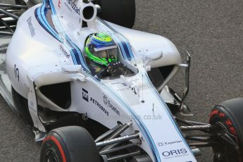 World © Octane Photographic Ltd. Sunday 23rd November 2014. Abu Dhabi Grand Prix - Yas Marina Circuit - Formula 1 Race. Williams Racing FW36 – Felipe Massa on his out lap from the pits. Digital Ref: